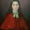 Algerian Art Oil On Canvas Girl In Red Paintings Zin Eddine Zendaoui Art Gallery