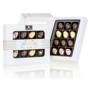 Belgian Brands - 12 Chocolate Easter Eggs - Happy Easter Chocolissimo > Geschenken Chocolissimo