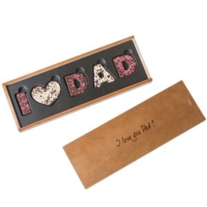 Belgian Brands - Chocolate Gifts - I Love Dad in Dark Chocolate Fathers Day Chocolissimo