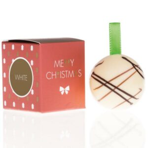 Belgian Brands - White Chocolate Christmas ball Geschenken > -> Gelegenheden  Chocolade voor Kerst Chocolissimo
