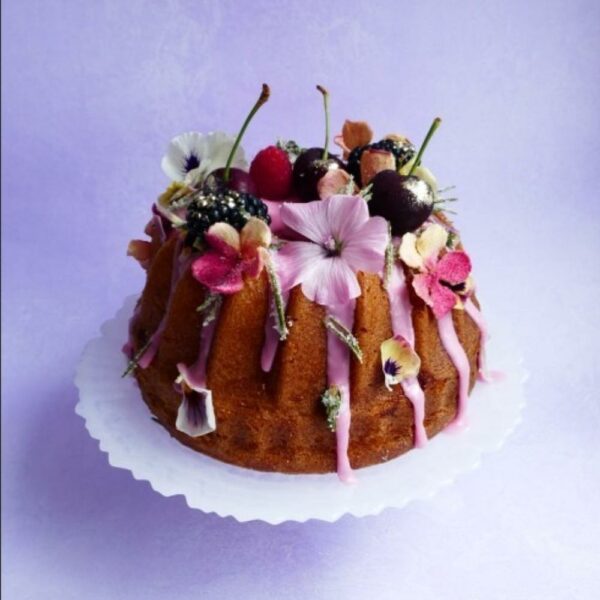 British Brands Raspberry Cake with Rose Cakes London Baker Boy