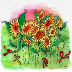 Sunflower Field | Digital Art On Canvas | Globalchocostore