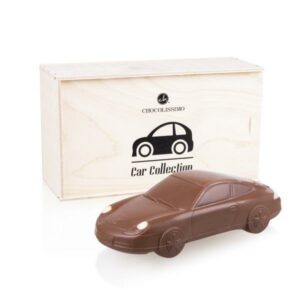 Chocolate Porsche 911 Carrera in wooden box Chocolate figure Chocolissimo > Chocolate shapes Chocolissimo