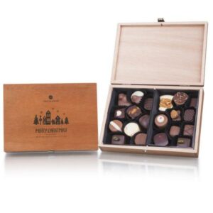 Merry Classic - Without alcohol - Chocolates Chocolates in a wooden box Chocolissimo > Chocolate gifts Chocolissimo