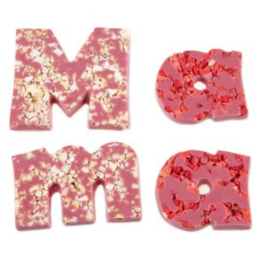 Ruby Mama - Ruby chocolate letters Ruby chocolate letters Chocolissimo > Chocolate shapes Chocolissimo