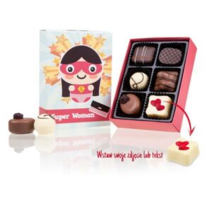 Super Woman Oxide - Chocolates with print Chocolates and 1 with print Chocolissimo > Personalisation Chocolissimo