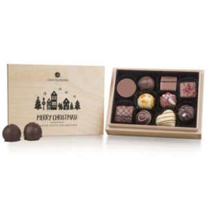 Xmas Premiere Mini - Chocolates Chocolates in a wooden box Chocolissimo > Chocolate gifts Chocolissimo